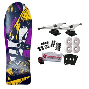 Vision Skateboard Complete Aggressor White 10.5" x 30.5" Old School