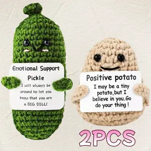 Mini Crochet Desktop Ornaments  Appreciation Gifts for Teachers Cute Funny Handmade Gift Set