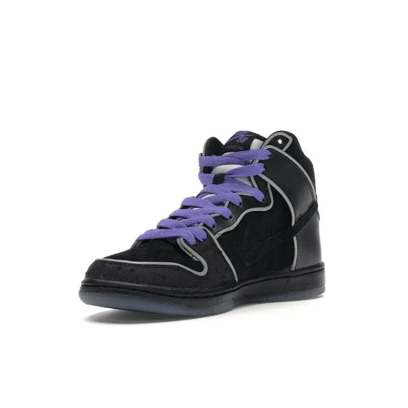 Nike Black and Purple High-Top Basketball Sneakers Nike Dunk High Colorblock Purple White Black High-Top  main image 2