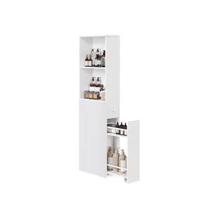 VASAGLE Freestanding Cabinet with Storage Drawers and Adjustable Shelf