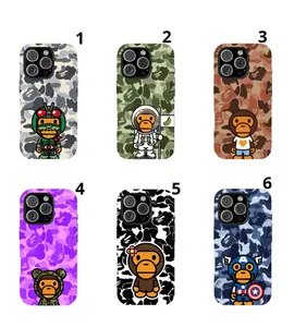 Baby Milo x Bape Protective Camo Phone Case – Shock-Absorbing Impact Dispersion Tech, Soft Rubber Liner, Gloss UV Coated Hard Cover | Compatible with iPhone 17-11 Pro Max/Plus