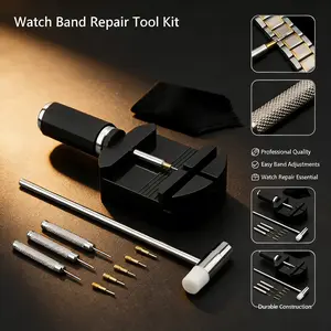 Professional Watch Link Band Sizing Removal Tool Kit for Watch Bracelet Adjustment, Watch Pin Removal Adjustment Tool Kit, Portable Repair Tools