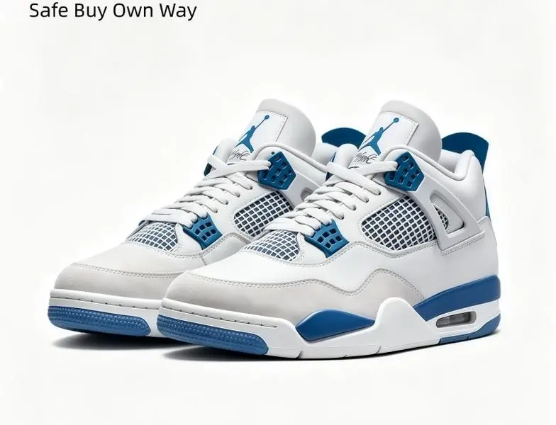 Men Women High Top Trendy Basketball Sneakers White Cobalt Blue Breathable Mesh Leather Non Slip Shock Absorb Sneakers Fashion Street Footwear Gym Travel Walking Outdoor Long Lasting Daily Casual Sports Trainers