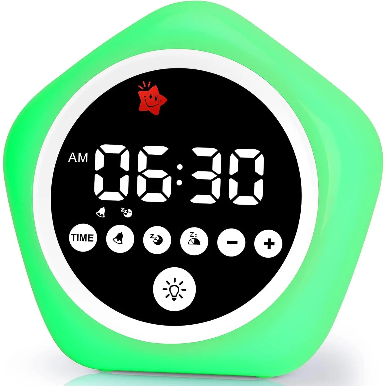 X-TIM21 Kids Alarm Clock, Ok to Wake Clock with Green Light Red Light, Toddler Sleep Training Clock for Children