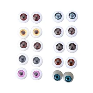 20 Pairs Realistic Animal Doll Acrylic Eyes DIY Accessories, Unisex Craft Supplies, Perfect for Creative Projects