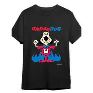 Underdog Heroic Smile T-shirt 339659 funny Men’s Short Sleeve Graphic T-shirt Collection black PR
