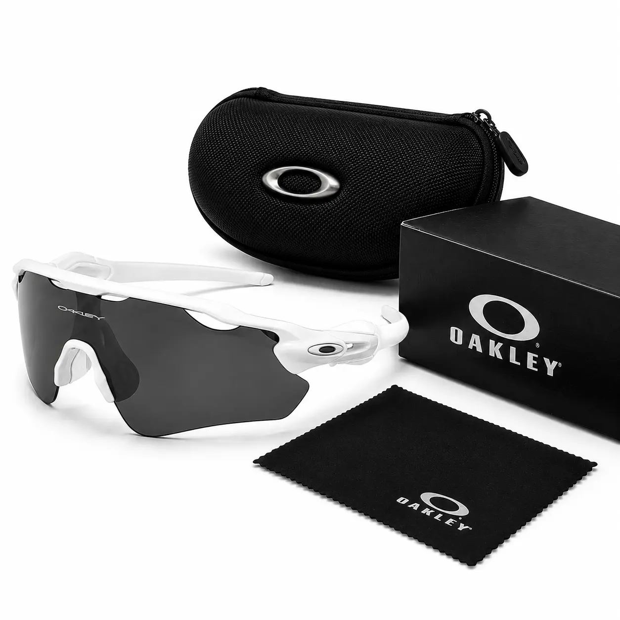 Oakley Classic Wraparound Sports Sunglasses for Men Women, UV400 Protective Eyewear for Cycling Running Driving Hiking and Outdoor Activities