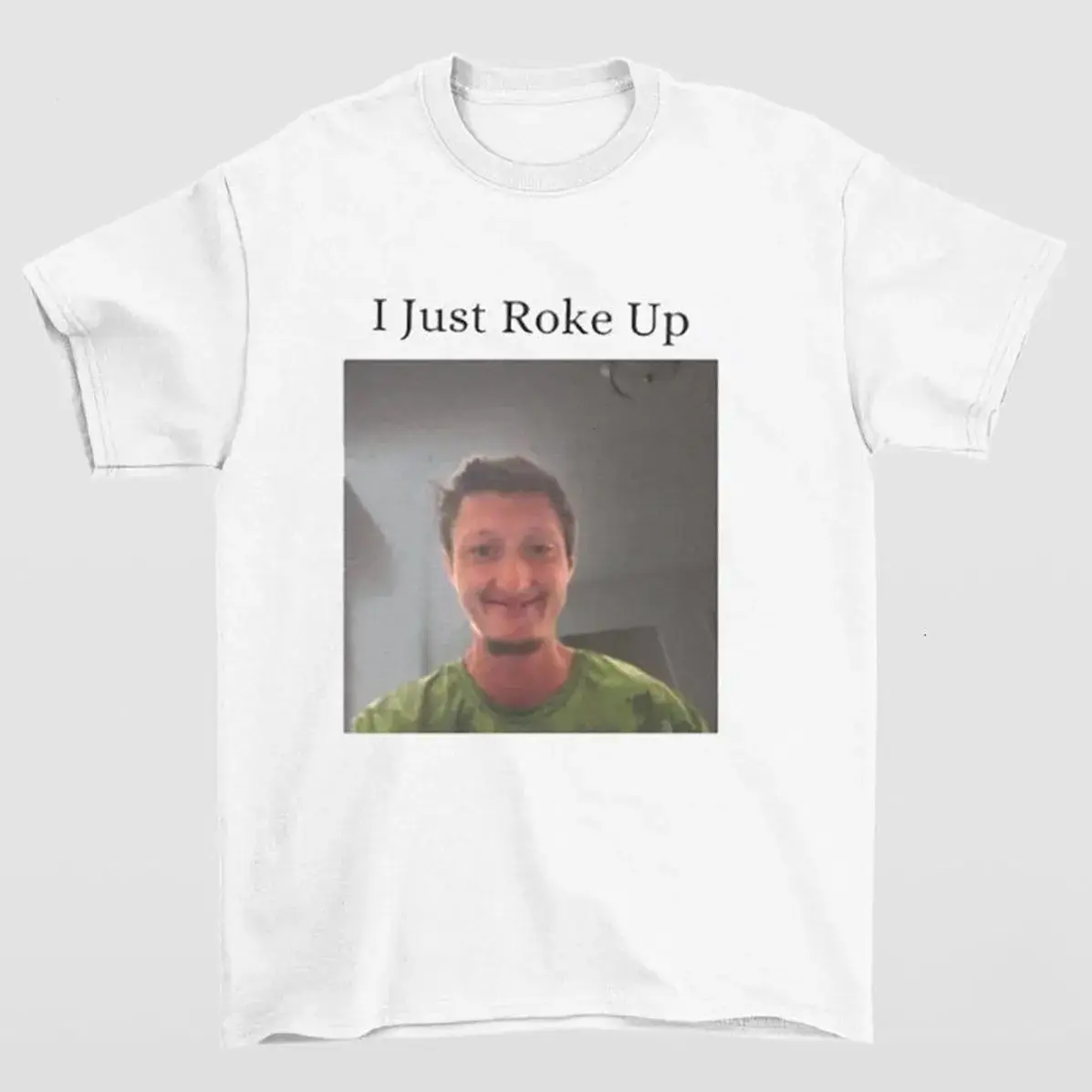 Larson I Just Roke Up Cotton Shirt, Meme Daniel Larson Tee Womenswear Clothing Graphic T-Shirt Unisex Cotton Shirt Party Gift Graphic Tees T-Shirt