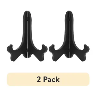 (2 pack)   8 Black Plastic Picture Display Easel