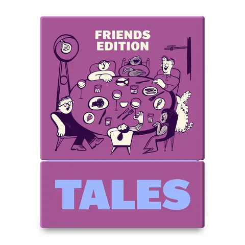 TALES Friends Edition - Hilarious & Deep Conversation Card Game for Parties, Girls Night & Friend Hangouts 150 Premium Quality cards
