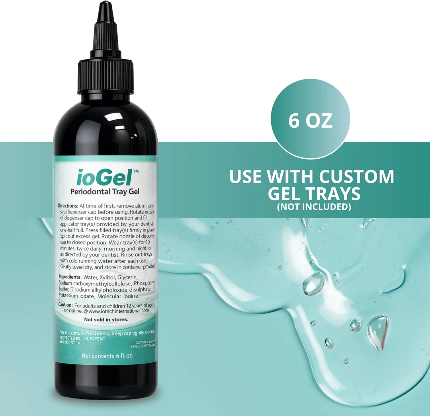 oGel Gum Care Tray Gel with Patented Molecular Iodine – Dentist-Recommended for Deep, Below-the-Gumline Cleansing, Cleans & Freshens