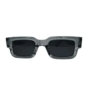 WolfScar™ Chunky Square Silver Glasses – Bold Unisex Nightlife Statement Eyewear
