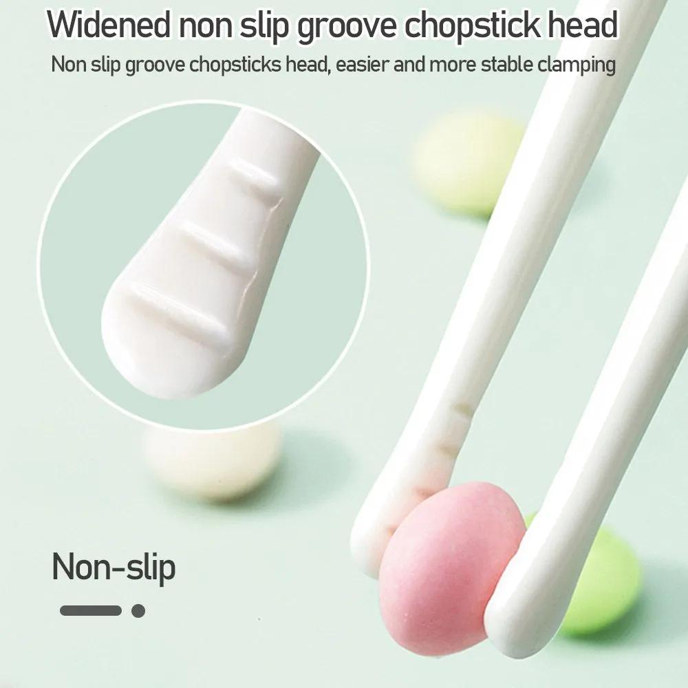 6pcs Reusable Children's Beginner Training Chopsticks, Auxiliary Practice Utensils for Independent Eating, Suitable for Home & Kindergarten Outdoor Picnicware Mess Kits