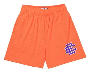 Eric Emanuel Menswear EE Basic Shorts - Fiery Coral Purple, Vibrant Men's Bottoms