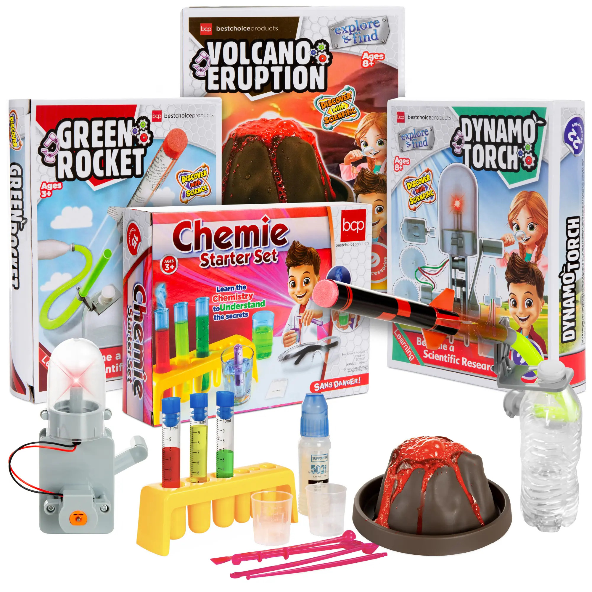 Best Choice Products 4-in-1 Science Project Kit, STEM & STEAM DIY Lab Experiments for Kids Best Choice Products 4-in-1 Science Project Kit, STEM & STEAM DIY Lab Experiments for Kids