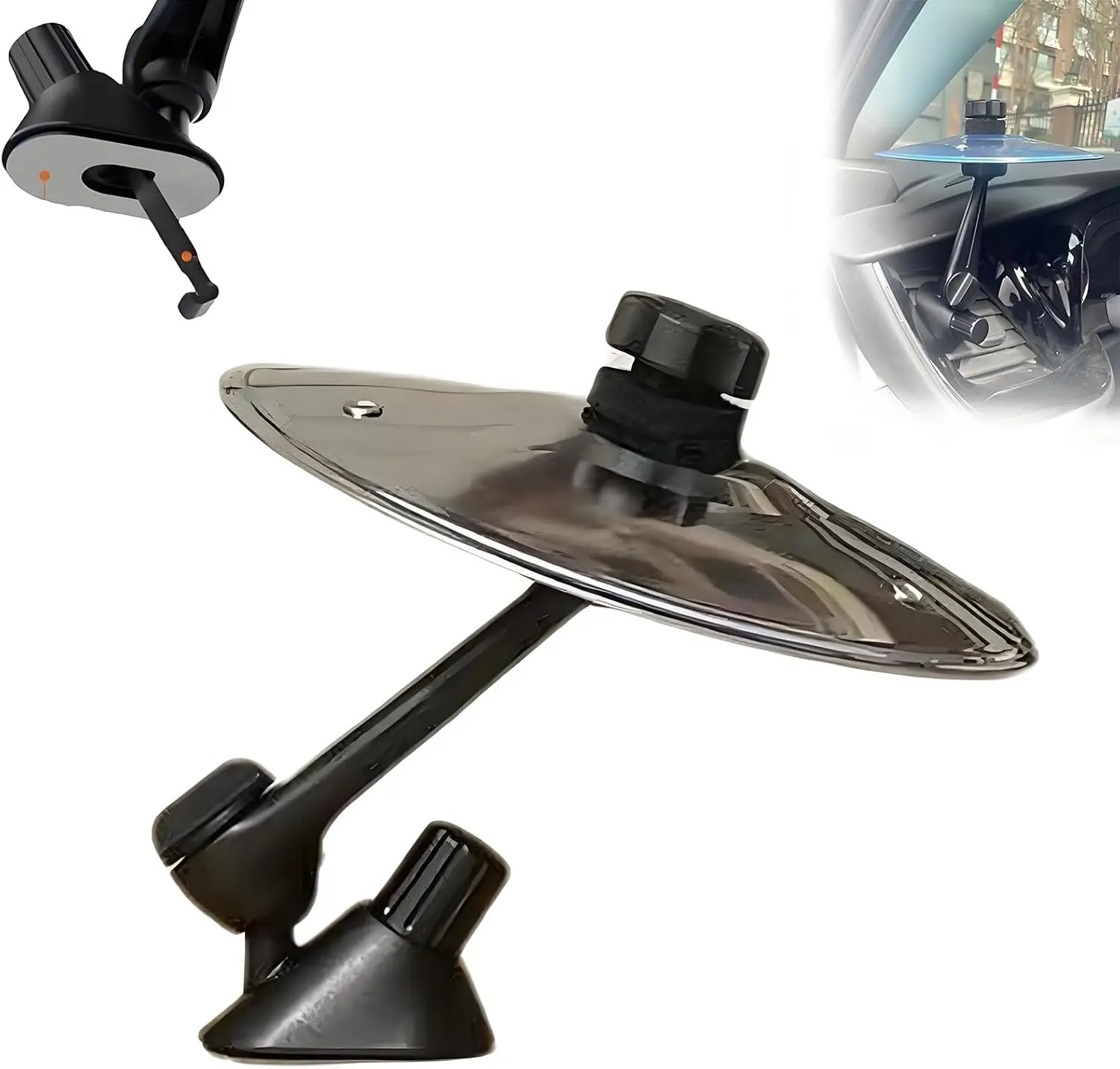 Car Crash Cymbals, Mount Vent Grip with Joint Ball, Finger Cymbals, Drummer Gifts for Music Lovers, Road Trips & Drum Enthusiasts, Drum Cymbal with Bright Sound Easy Installation and Suitable