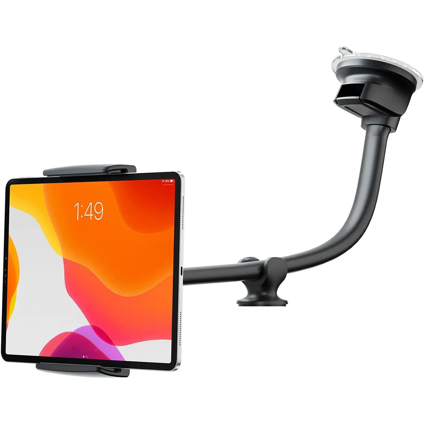 Tablet  Mount - Windshield Dashboard Suction Cup Long Gooseneck Holder for , , SUV - Compatible with 7-12.4 Inch Tablet/iPad/ Tab, etc