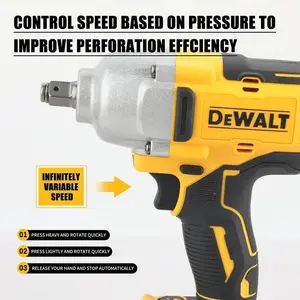 DEWALT DCF900 20V 1/2" Brushless Impact Wrench High Torque Lithium Powered Durable Efficient Longevity for Professional Jobsite Heavy Duty Work