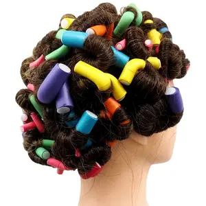 42pcs/set Heatless Flexible Curling Iron Heatless Flexible Twist Soft Spiral Foam Curling Wand DIY Hair Style Tools
