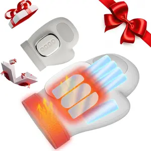 Smart Hand Massager with Heat and Pressure, USB Rechargeable Finger Massager, USB Rechargeable Massagers, Wireless Portable, 3 Massage Modes, Relaxation Aid, Ideal Gift for Holidays