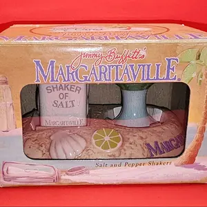 NIB Jimmy Buffett Margaritaville Salt & Pepper Shakers
