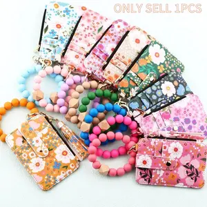 Women's Boho Style Beaded & Tassel Decorated  with Flower Pattern Wallet Boho Wristlet  Wallet Silicone Beaded Tassel  Wallets trendy keychain purse accessories durable fashion wallet Hand Made