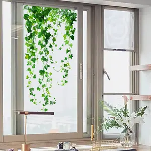A new type of simulated vine leaf single-layer static sticker, double-sided visible decorative background window sticker, Decoration Sticker (30*60cm) (DJ7114-YC)