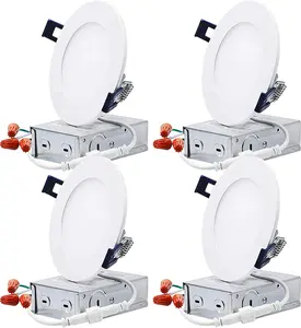 TORCHSTAR Essential Series 6" LED Dimmable Slim Panel Downlight Ultra-thin Recessed Light - 13.5W - Single CCT - 2700K/3000K/4000K/5000K