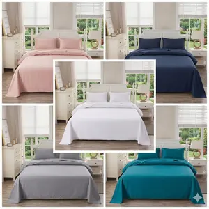 Experience Hotel Luxury at Home with Our King Size Ultra-Soft Flat Sheet – Breathable, Cooling Comfort with Wrinkle-Free & Long-Lasting Premium Quality