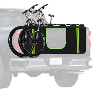 Upgraded Sponge Cushion Tailgate Bike Pad, Truck Tailgate Pad for Mountain Bikes, Transparent Window for Reversing Camera Tailgate Bike Pads for Trucks, Truck Bike Tailgate Covers for BMX Bikes