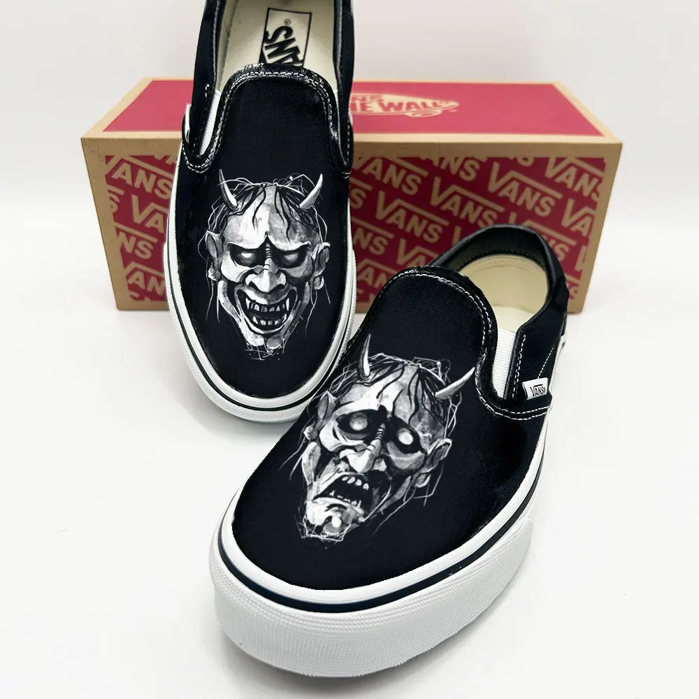 Hannya Masks Vans Slip ons Hannya Masks Vans Slip ons