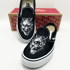 Hannya Masks Vans Slip ons