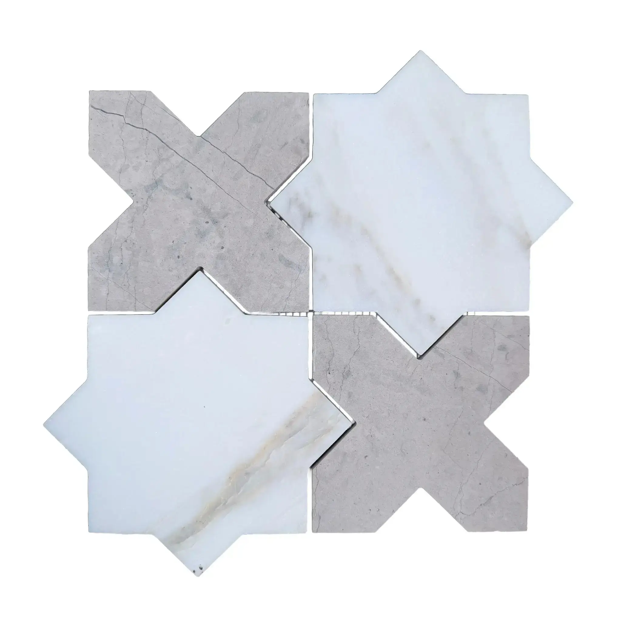 Calacatta Verde Royale Marrakech Marble Mosaic Tile 12x12 Honed