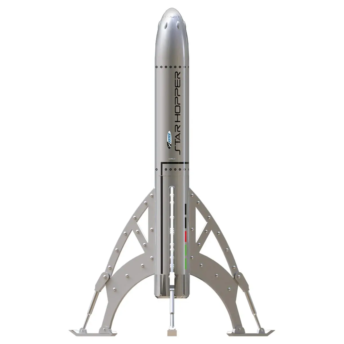 212 MAIN Estes Star Hopper Model Rocket Kit for Small Animals, Atomic Age Retro Look, Beginner-Friendly Pet Toy