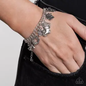 Classic Bracelet with Intricate Charms and Adjustable Chain for Everyday Wear