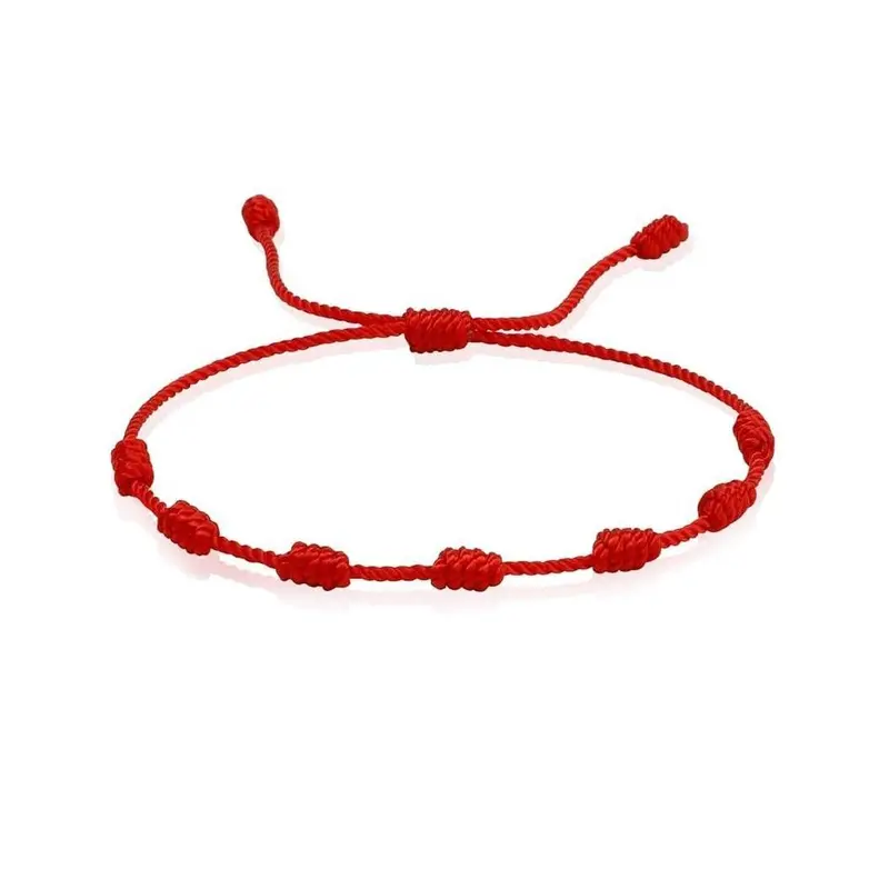 Red String Bracelets Red Cord Bracelet Adjustable Knot String Bracelet Amulet for Protection, Evil Eye and Good Luck