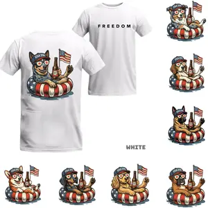 [Sale Up To 50%] Dog Funny 4th of July T-Shirt - White, Dachshund 4th Of July Shirt, 4th of July Dog, 250th Anniversary Shirt, Patriotic Dog Gift