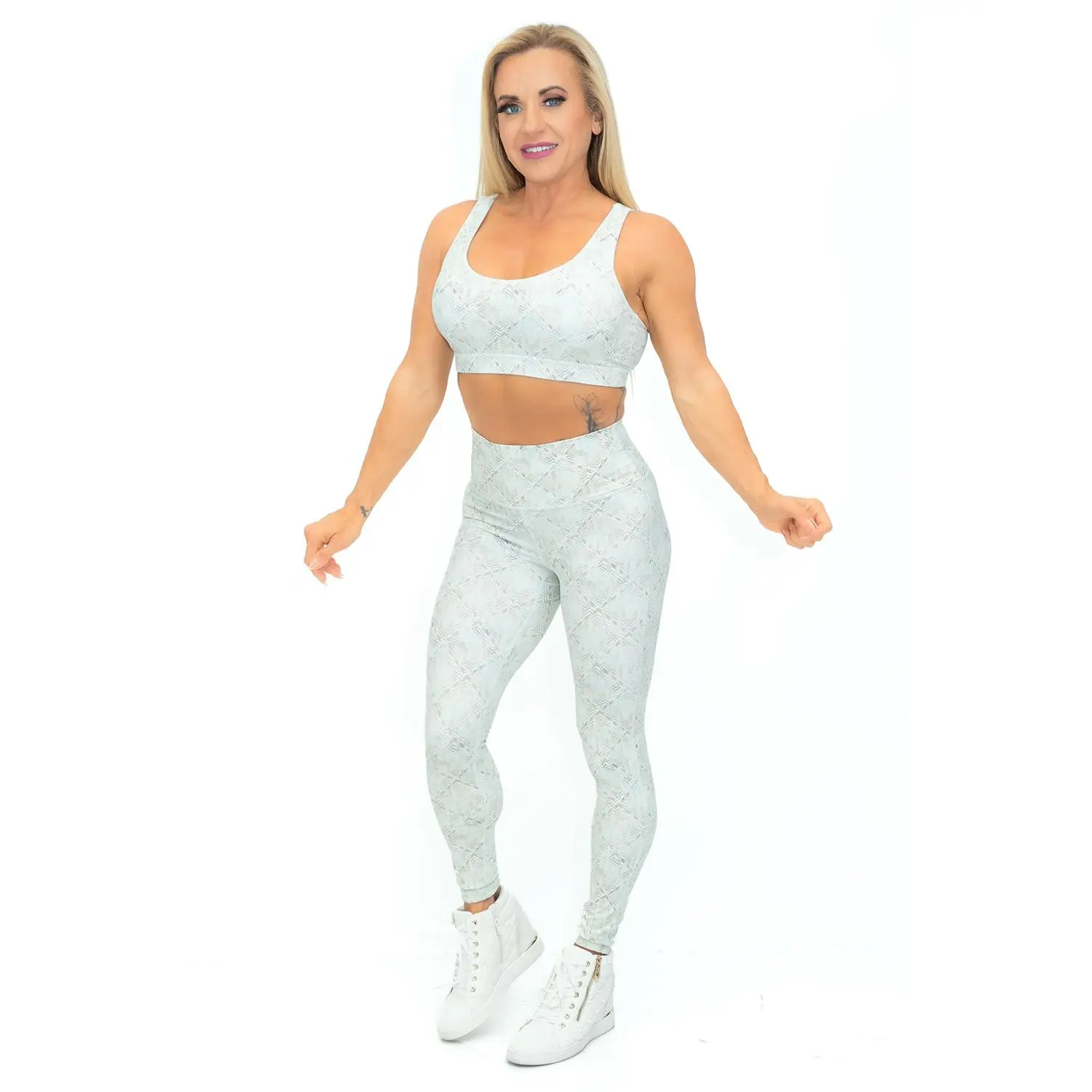 Bombshell Diamonds Highwaisted Leggings - Sage