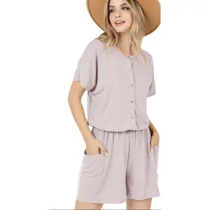 The Butter Soft Lounge Romper for Postpartum & Nursing