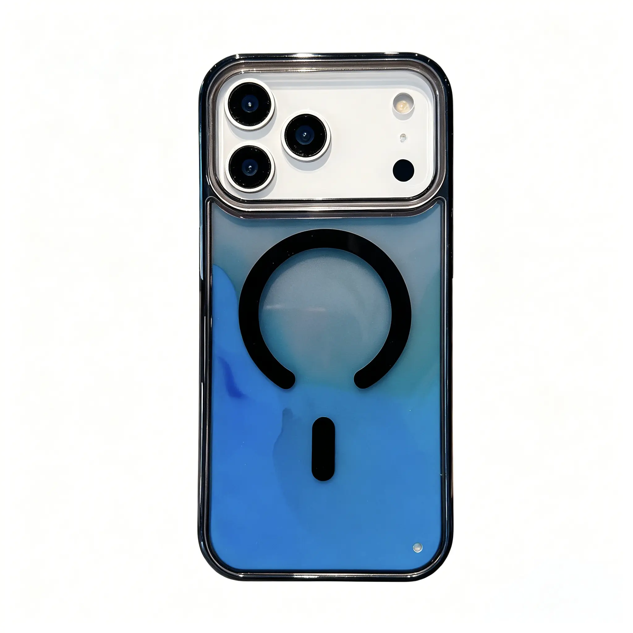 Liquid Glitter Lava Lamp MagSafe Case for iPhone 15 16 17, Glow in The Dark Quicksand Magnetic Bumper, Fun Pulsing Luminous Flow with Wireless Charging for Teen Girl (Blue/Green/Red/Purple)
