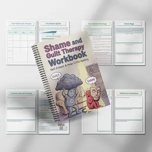 Shame & Guilt Mental Health Relaxation Planner, Overcome Perfectionism Anxiety Low Self-Esteem, Inner Child Healing Cbt Journal, Self-Care Gift
