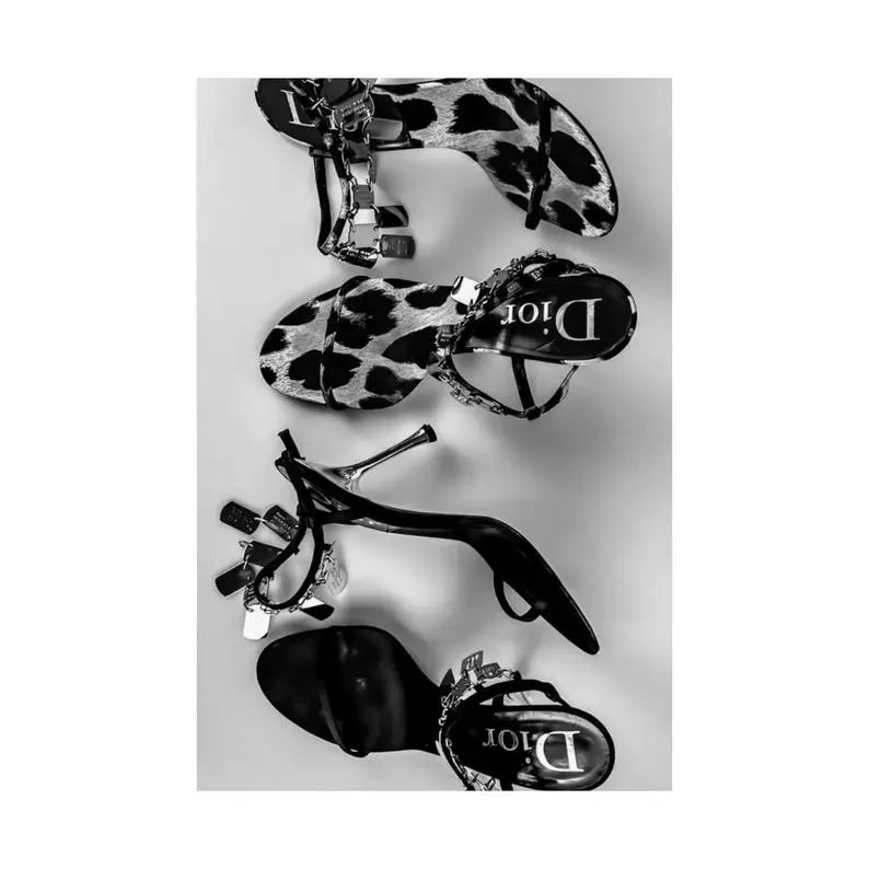 Heels Poster Matte Vertical Wall Art  Fashion Shoe Photography Print