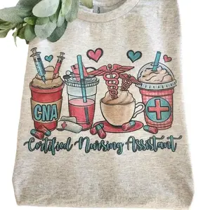cna shirt valentine's day healthcare cute trending certified nursing assistant Short sleeve tshirt