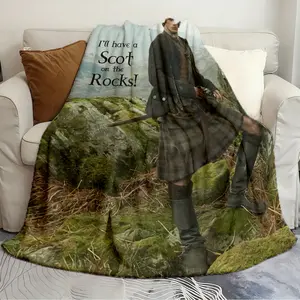 Soft and Stylish Ill Have A Scot On The Rocks Outlander Jamie Spring and Autumn Quilts Outdoor camping mat home decor tapestry nap blanket Cozy Blanket Throw