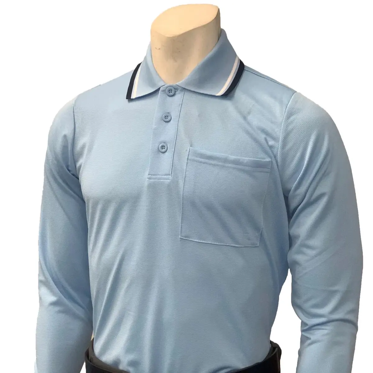 High Performance "BODY FLEX" Style Long Sleeve Umpire Shirts V-Neck