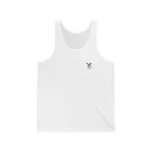 Patriotic Unisex Jersey Tank for Independence Day, Summer BBQs, Casual Outings, USA Gift, Eagle Design, Freedom Shirt Outdoor