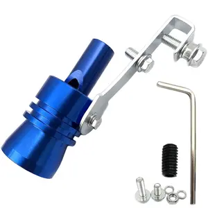 Turbo Sound Whistle Simulator, Aluminum Turbo Sound Whistle Exhaust Muffler Sound Booster for Truck, Motorcycle, Cars, Dirt Bike and Scooter car decoration