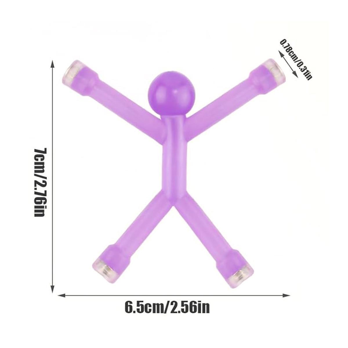 10/20Pack Magnetic People Figures Toys Humanoid Magnetic Man Fidget Toy Novelty Fidget Gift for Kids Adults Rubber Magnet Men Toy Magnets Funny Toys for All Age Travel Desk & Classroom