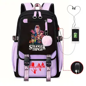 2026 new peripheral Stranger Things backpack stranger thing personalized printed school bag