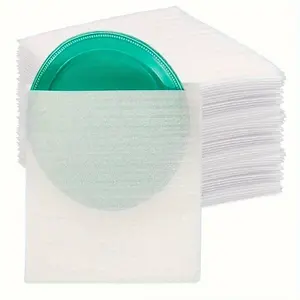 20pcs EcoGuard Foam Bags with Protective Padding, Plastic Material for Safe Cushioning Packaging - Ideal for Moving, Shipping, and Storage of Dishes, Furniture, Glasses, Cups, Shipping Cushioning